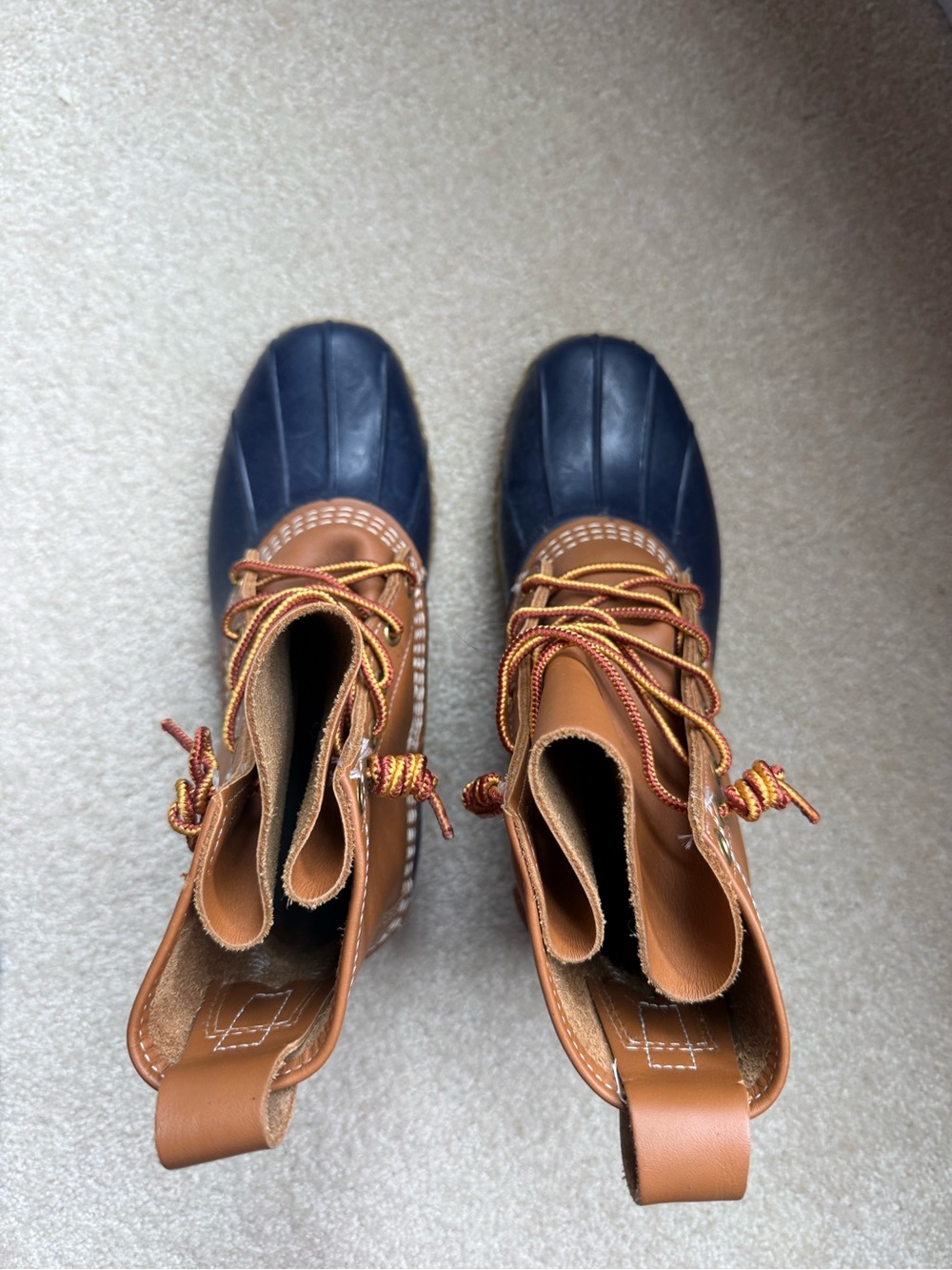 LL Bean Duck Boots - Lace Up Waterproof Style